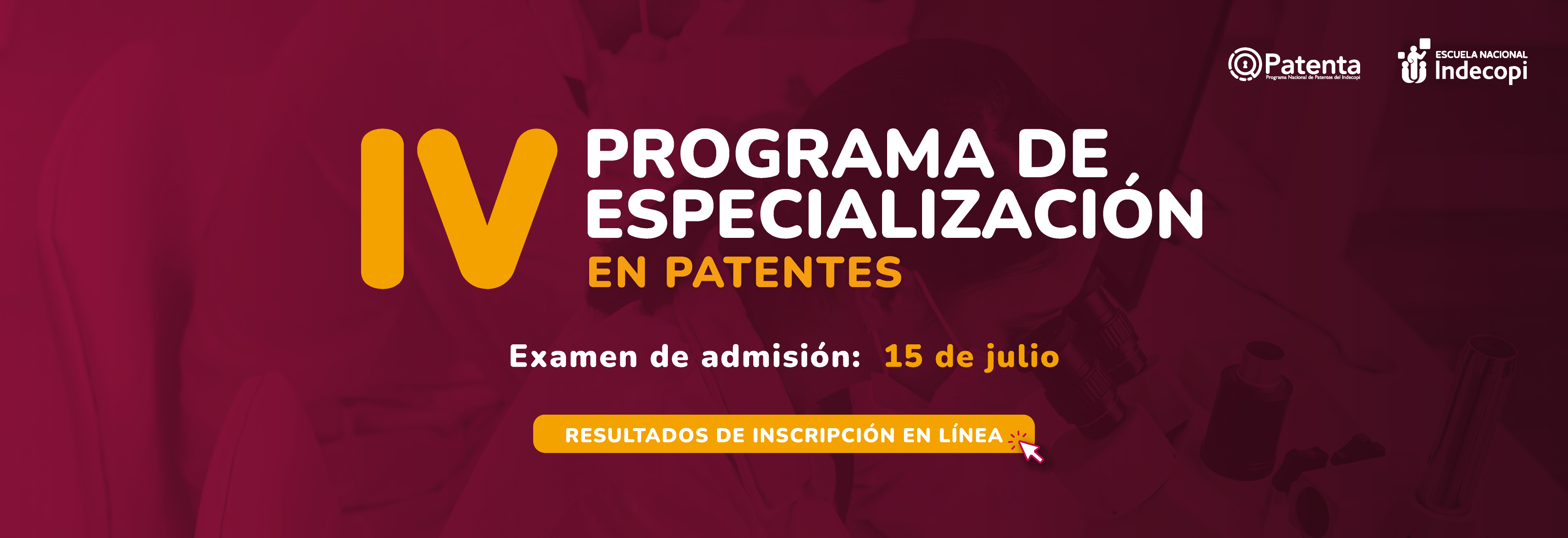 PEP 2026 - Resultados inscritos en línea e indicaciones